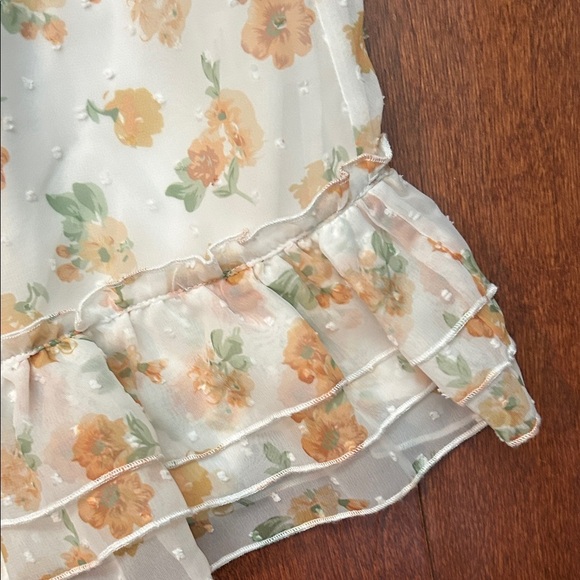 Majorelle Revolve Penny Dress in Misty Yellow, Ruffle Mini Dress, Size XXS - Picture 8 of 14